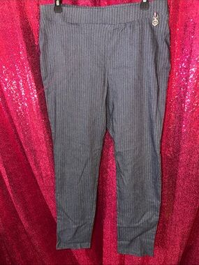 Gray Pinstripe Women’s Tommy Hilfiger Dress Pants - Classic Straight Fit